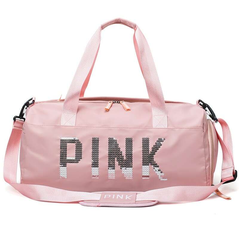 Sac de Sport en Tissu à Sequins « Pink »